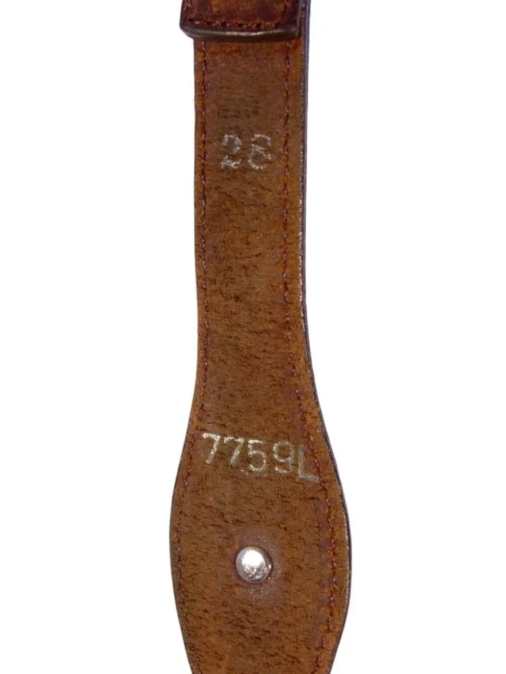 TONY LAMA Scalloped Horsehair Concho Western Belt Women's 28 - Picture 4 of 5